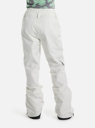 Dámske nohavice Burton Marcy High Rise Stretch Pant Stout White