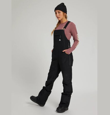 Dámske nohavice Burton Avalon Bib Pant True Black