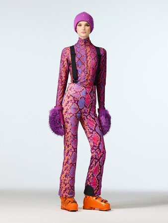 Lyžiarske nohavice Goldbergh Elena Ski Pants Snake Pink