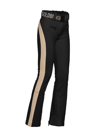 Nohavice Goldbergh Runner Ski Pants Black/Latte