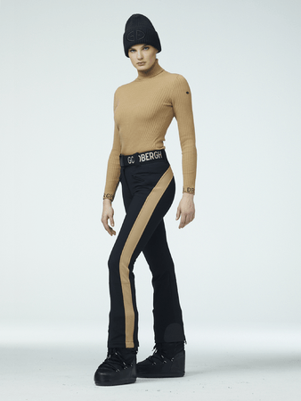 Nohavice Goldbergh Runner Ski Pants Black/Latte