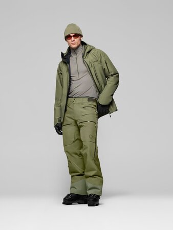 Lyžiarske nohavice Norrona lofoten GORE-TEX Insulated Pants Deep Lichen Green