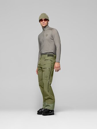 Lyžiarske nohavice Norrona lofoten GORE-TEX Insulated Pants Deep Lichen Green