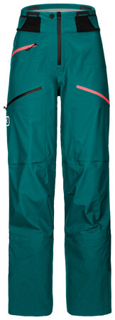Dámske nohavice Ortovox W's 3L Deep Shell Pants Pacific Green