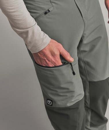 Zimné nohavice Ortovox Ortler Softshell Pants M Dark Sage