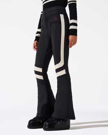Lyžiarske nohavice Perfect Moment Aurora High Waist Flare Ski Pant Black/Snow White