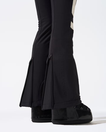 Lyžiarske nohavice Perfect Moment Aurora High Waist Flare Ski Pant Black/Snow White
