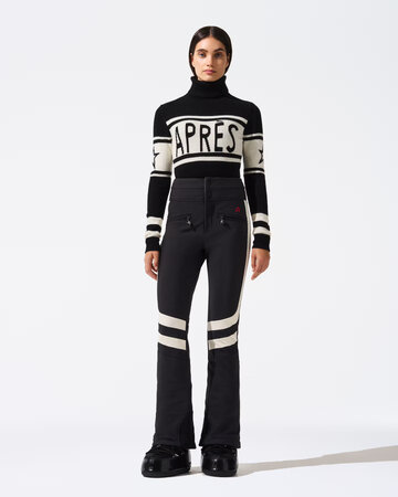Lyžiarske nohavice Perfect Moment Aurora High Waist Flare Ski Pant Black/Snow White
