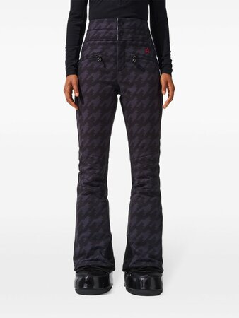 Lyžiarske nohavice Perfect Moment Aurora High Waist Flare Ski Pant Black Houndstooth