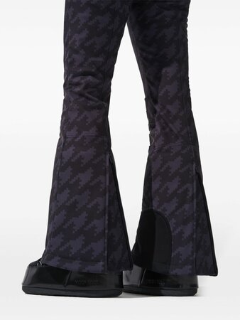 Lyžiarske nohavice Perfect Moment Aurora High Waist Flare Ski Pant Black Houndstooth