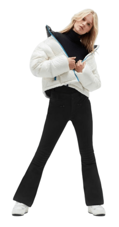 Lyžiarske nohavice Perfect Moment Aurora Mid Rise Flare Ski Pant Black