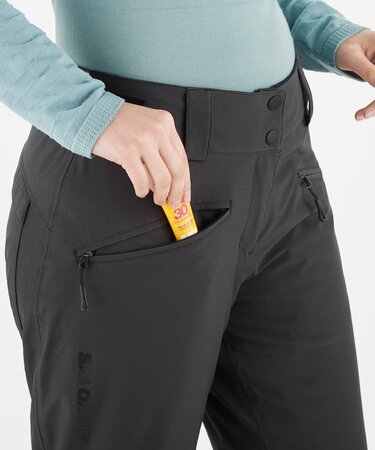 Lyžiarske nohavice Salomon Edge Pant W Deep Black