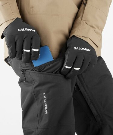 Lyžiarske nohavice Salomon Transfer Puff Pant Deep Black Lyžiarske nohavice Salomon Transfer Puff Pant Deep Black