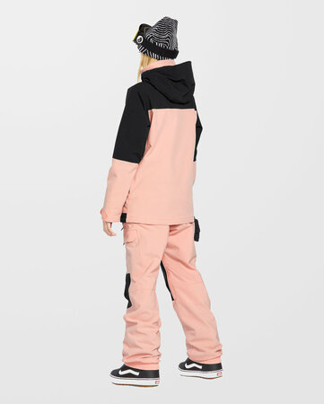 Lyžiarske nohavice Volcom Creston 3D Stretch Bib Overall Coral Haze