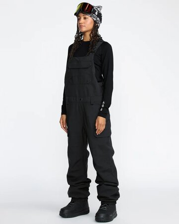 Zimné nohavice Volcom Creston 3D Stretch Bib Overall Black