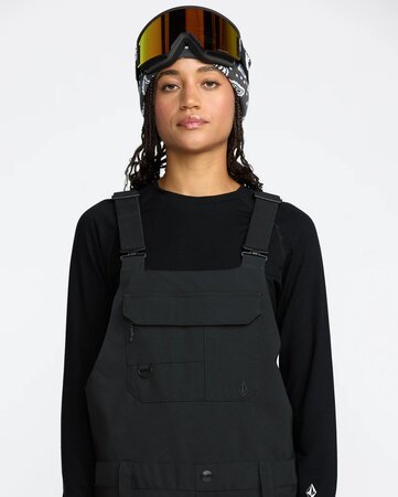 Zimné nohavice Volcom Creston 3D Stretch Bib Overall Black