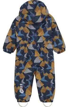 Detský overal Color Kids Coverall W. 2 ZIP AOP Orange Pop Detský overal Color Kids Coverall W. 2 ZIP AOP Orange Pop
