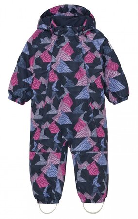 Detský overal Color Kids Coverall W. 2 ZIP AOP Pink Glo Detský overal Color Kids Coverall W. 2 ZIP AOP Pink Glo