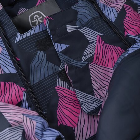 Detský overal Color Kids Coverall W. 2 ZIP AOP Pink Glo Detský overal Color Kids Coverall W. 2 ZIP AOP Pink Glo