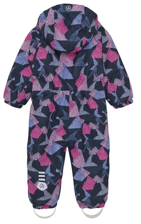 Detský overal Color Kids Coverall W. 2 ZIP AOP Pink Glo Detský overal Color Kids Coverall W. 2 ZIP AOP Pink Glo