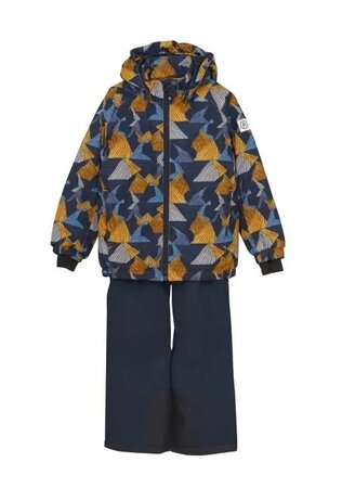 Detský overal Color Kids Ski Set AOP Orange Pop