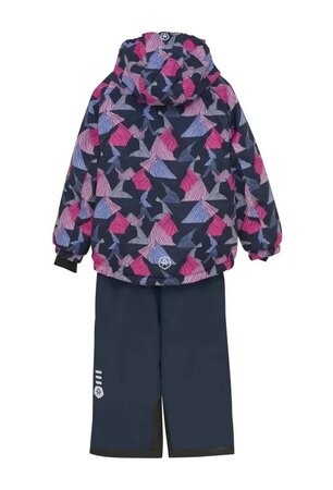 Detský overal Color Kids Ski Set AOP Pink Glo