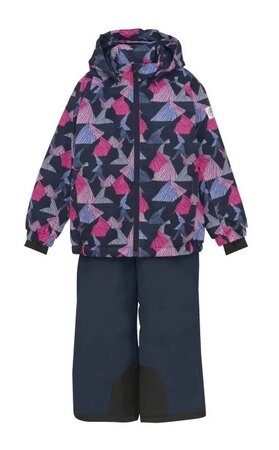 Detský overal Color Kids Ski Set AOP Pink Glo