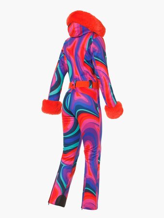 Overal Goldbergh La Fête Faux Border Ski Suit Absinthe Rainbow