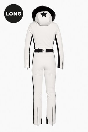 Overal Goldbergh Parry Long Ski Suit Faux Border Snow White