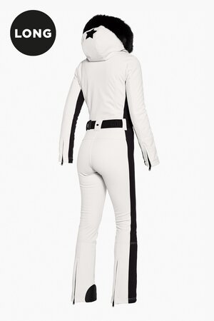 Overal Goldbergh Parry Long Ski Suit Faux Border Snow White