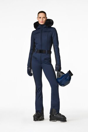 Overal Goldbergh Parry Ski Suit Faux Border French Blue