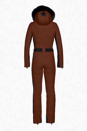 Overal Goldbergh Parry Ski Suit Faux Border Long Deep Mocha