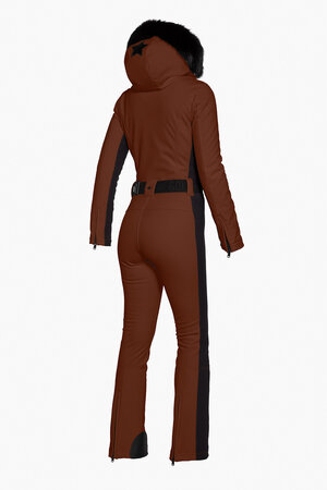 Overal Goldbergh Parry Ski Suit Faux Border Long Deep Mocha