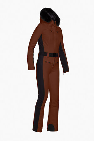 Overal Goldbergh Parry Ski Suit Faux Border Long Deep Mocha