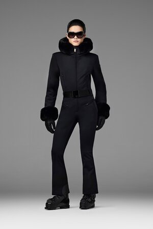 Overal Goldbergh Vita Ski Suit Faux Border Black