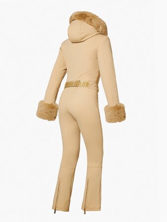 Overal Goldbergh Vita Ski Suit Faux Border Caramello