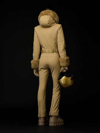 Overal Goldbergh Vita Ski Suit Faux Border Caramello