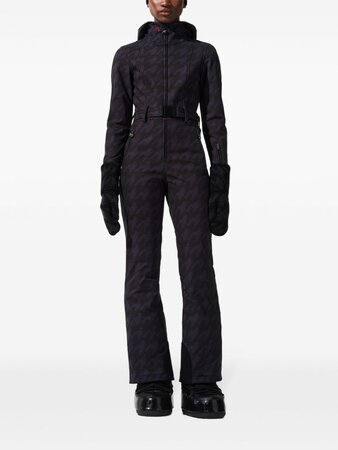 Overal Perfect Moment Tignes Ski Suit Houndstooth Black/Black
