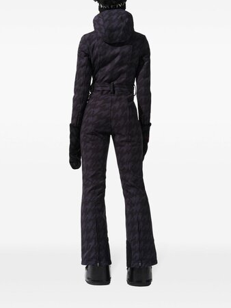 Overal Perfect Moment Tignes Ski Suit Houndstooth Black/Black