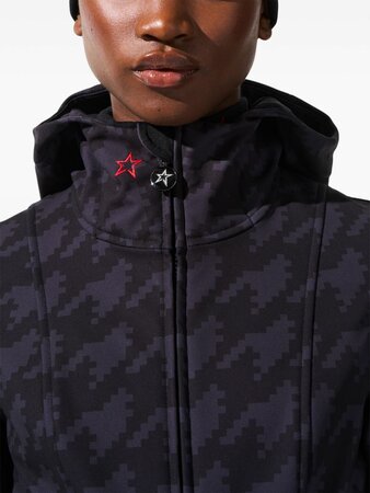 Overal Perfect Moment Tignes Ski Suit Houndstooth Black/Black