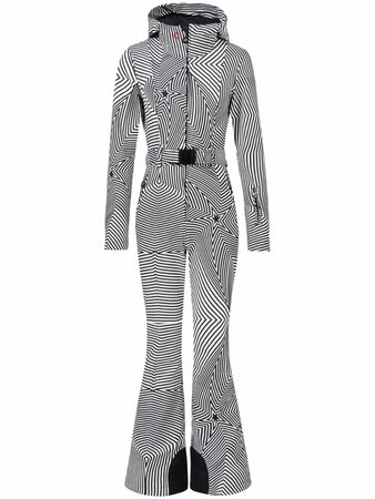 Overal Perfect Moment Tignes Ski Suit Warped Star Print Black/Snow White Overal Perfect Moment Tignes Ski Suit Warped Star Print Black/Snow White