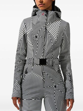 Overal Perfect Moment Tignes Ski Suit Warped Star Print Black/Snow White Overal Perfect Moment Tignes Ski Suit Warped Star Print Black/Snow White