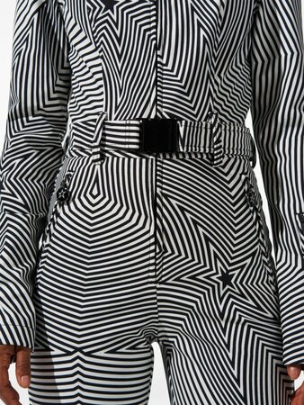 Overal Perfect Moment Tignes Ski Suit Warped Star Print Black/Snow White Overal Perfect Moment Tignes Ski Suit Warped Star Print Black/Snow White