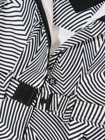 Overal Perfect Moment Tignes Ski Suit Warped Star Print Black/Snow White Overal Perfect Moment Tignes Ski Suit Warped Star Print Black/Snow White