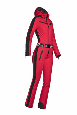 Zimný overal Goldbergh EMPRESS Jumpsuit No Fur Ruby Red