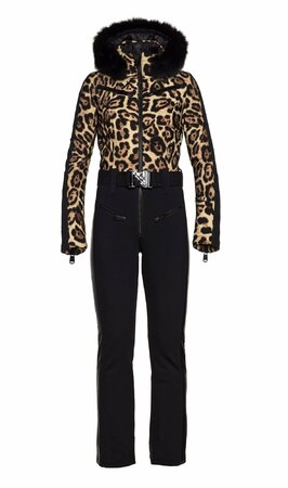 Zimný overal Goldbergh Lynx Jumpsuit Faux Fur Jaguar