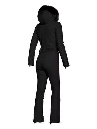 Zimný overal Goldbergh Parry Jumpsuit Faux Fur Black
