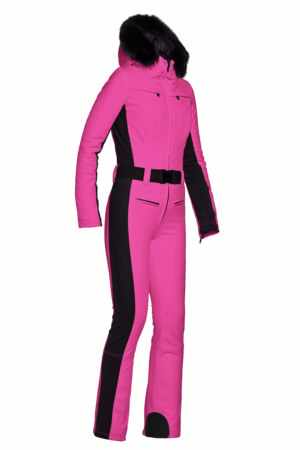 Zimný overal Goldbergh Parry Jumpsuit Faux Fur Pony Pink