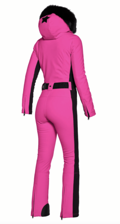 Zimný overal Goldbergh Parry Jumpsuit Faux Fur Pony Pink