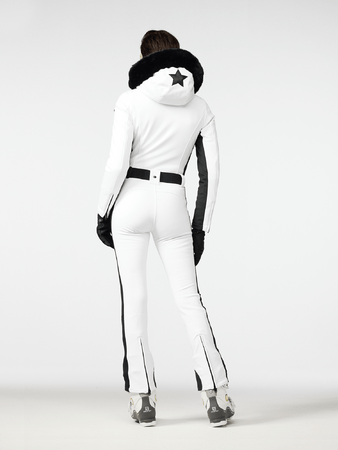 Zimný overal Goldbergh Parry Ski Suit Faux Border Long White